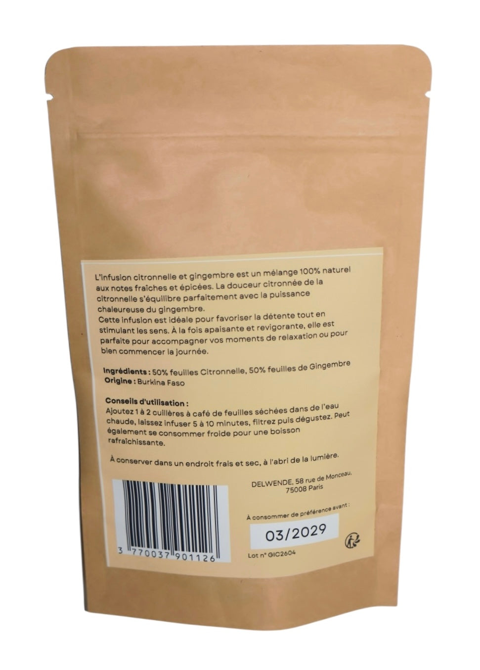 Infusion Citronnelle & Gingembre